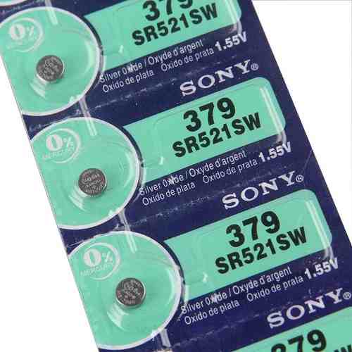 BATERIA SONY, MAXELL OU ENERGIZER  379 / SR521SW CARTELA COM 1 UNID