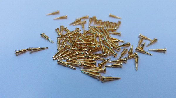Parafuso Aco Guia Dourado - Pacote C/ 100 Unid