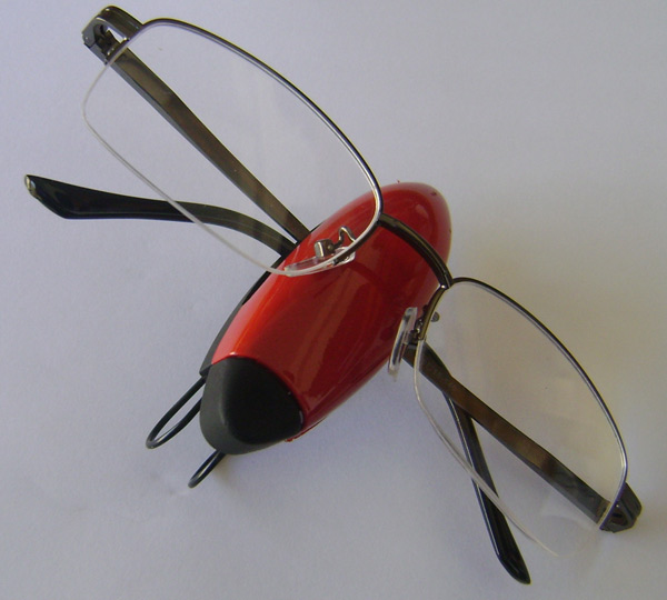 Suporte ABS de óculos Vermelho