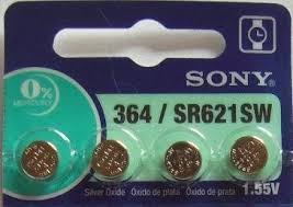 BATERIA SONY, MAXELL OU ENERGIZER 364 / SR621SW CARTELA COM 4 UNID