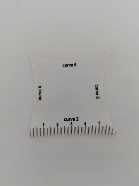Milímetro/Escala Curvatura lentes